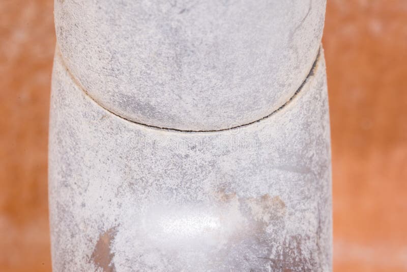 Limescale on Bathroom Faucet. Calcification of Water Tap Stock Image ...