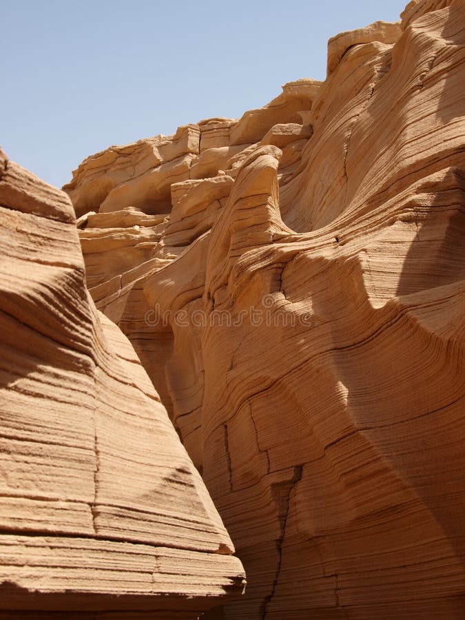 Limestone canyon in Sinai Peninsula