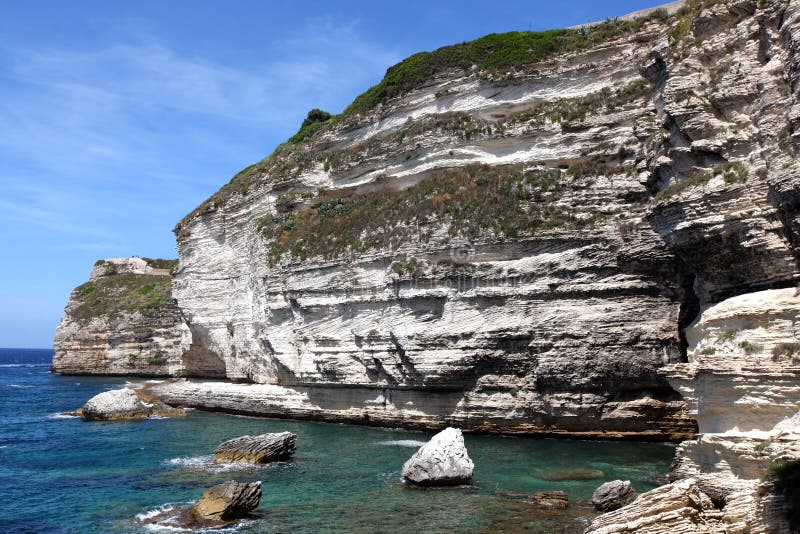 Limestone cliff bay royalty free stock image Limestone cliff bay royalty free stock image