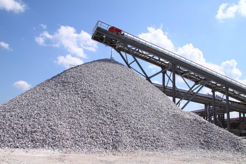 Limestone mining and transportation