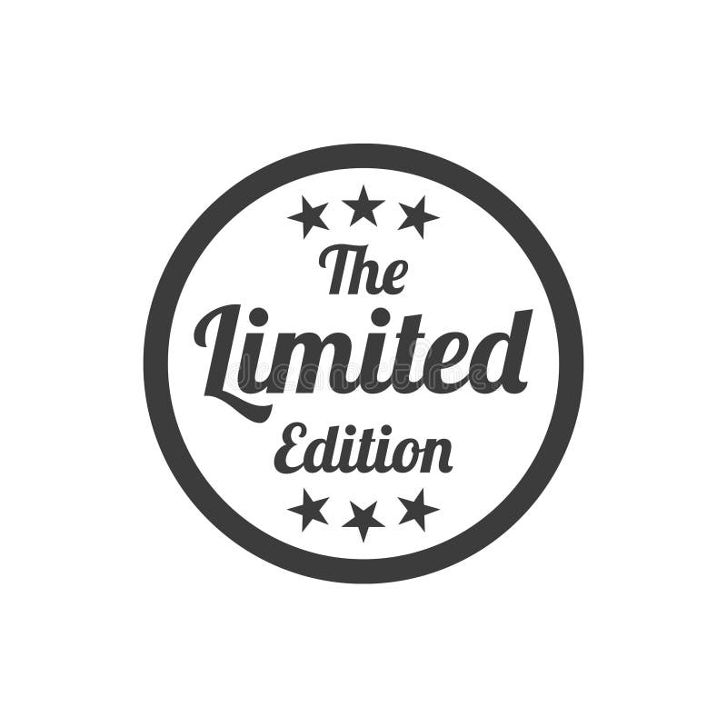 Limited Edition Badge on White Background. Stock Illustration