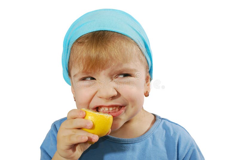 Limone di gusto della bambina