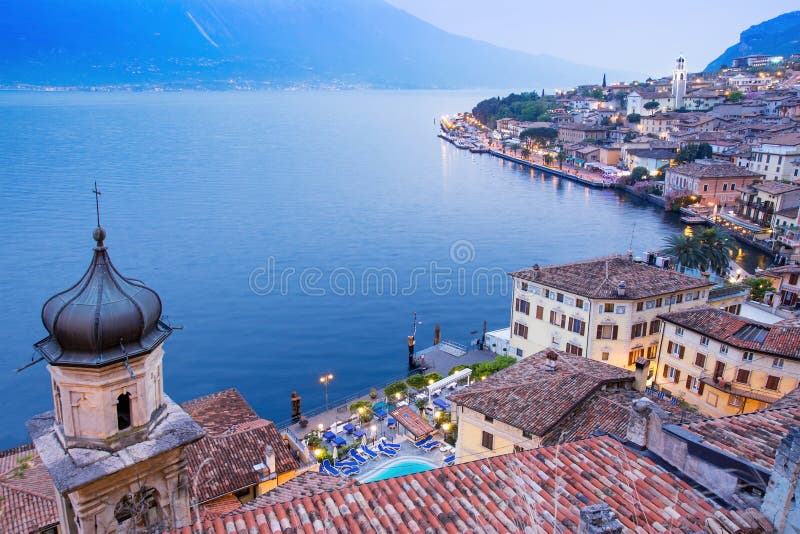 Limone sul Garda, jeziorny Garda, Włochy obraz stock Limone sul Garda, jeziorny Garda, Włochy obraz stock
