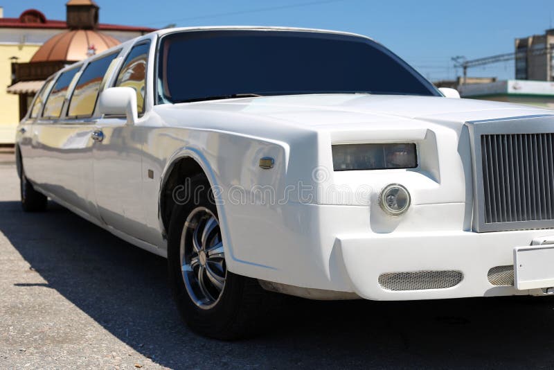 Limousine Car for Festive Wedding Events Stock Image - Image of travel