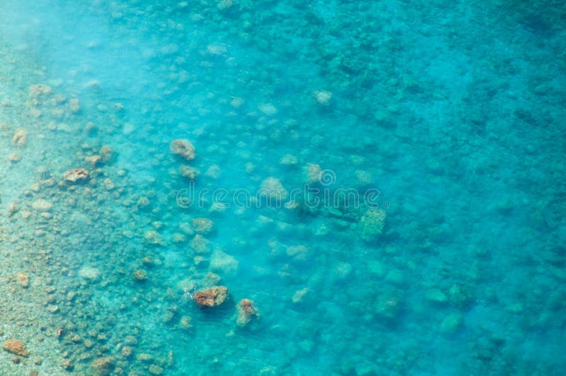 Clean clear sea Turkey, top view of the water and seabed. Clean clear sea Turkey, top view of the water and seabed.