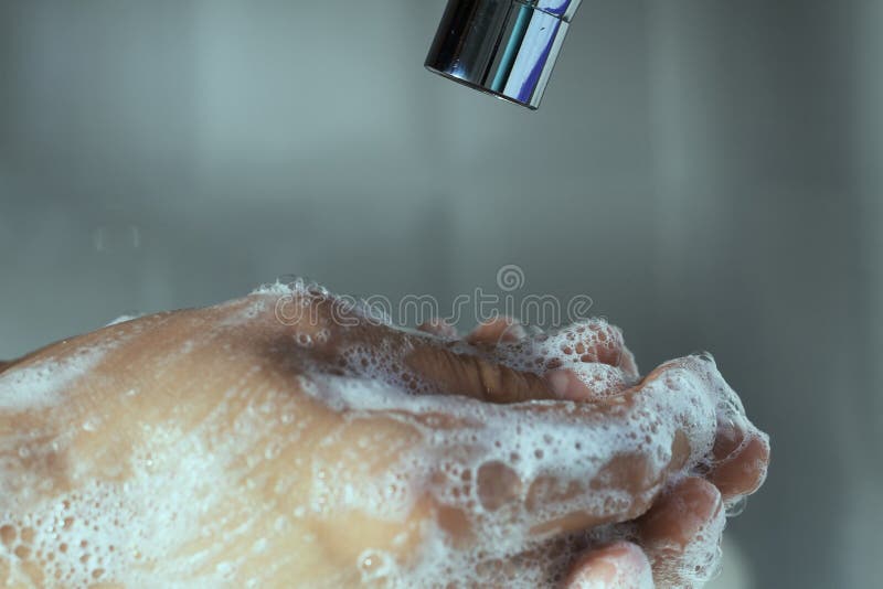 This picture says when your hands with besmirch, be sure to clean hands. This picture says when your hands with besmirch, be sure to clean hands