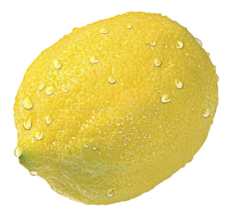 Lemon with drops. Lemon with drops