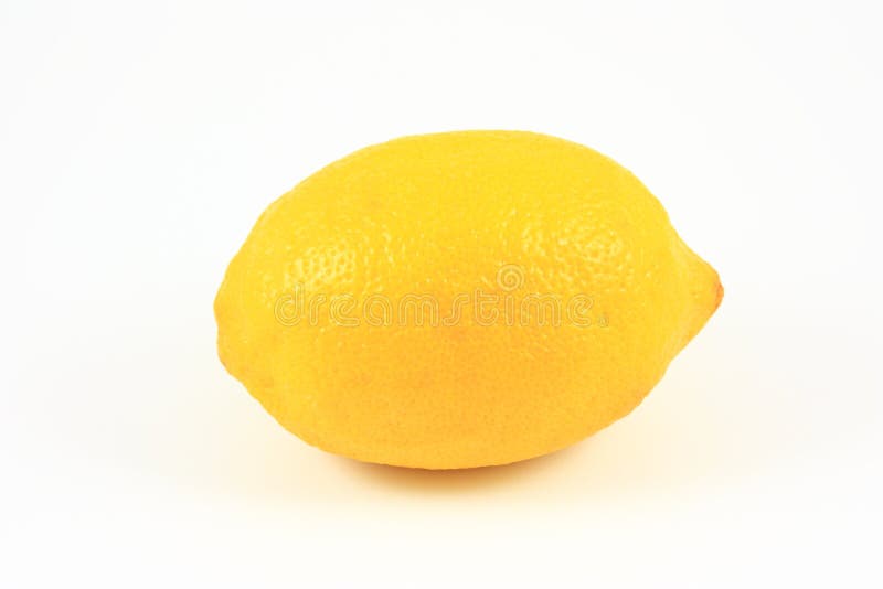 Whole lemon isolated on a white background. Whole lemon isolated on a white background