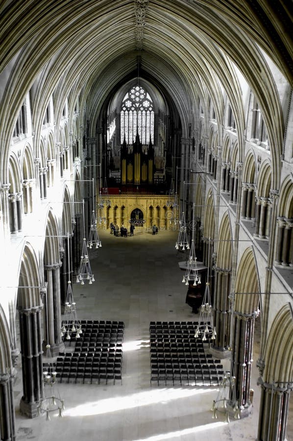 Lincoln cathedral interior stock image Lincoln cathedral interior stock image