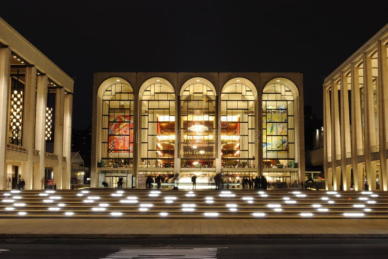 The Metropolitan Opera at the center of Lincoln Center in in New York City.