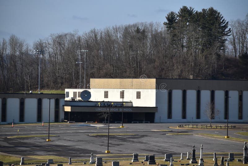 High School Shinnston Im Shinnston West Virginia Stockbild Bild von