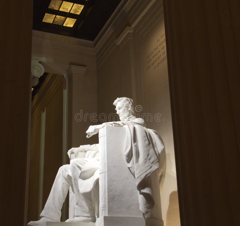 Lincoln Memorial Statue lizenzfreie stockfotos Lincoln Memorial Statue lizenzfreie stockfotos