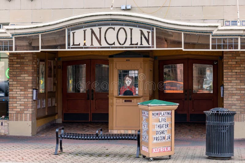 Lincoln Theatre Box Office editorial image. Image of movies 265243260