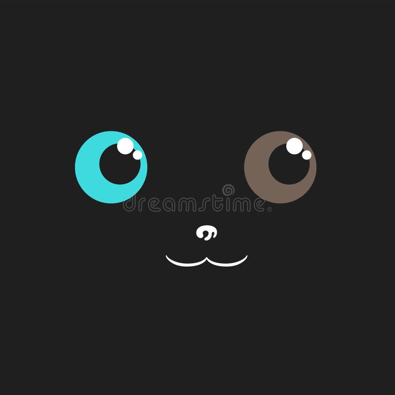 Linda Cara De Animal Con Ojos Diferentes. Ilustración Vectorial De Dibujos Animados De Heterocromia Ilustración del Vector - Ilustración de perro, sonrisa: 210437197 Linda Cara De Animal Con Ojos Diferentes. Ilustración Vectorial De Dibujos Animados De Heterocromia Ilustración del Vector - Ilustración de perro, sonrisa: 210437197