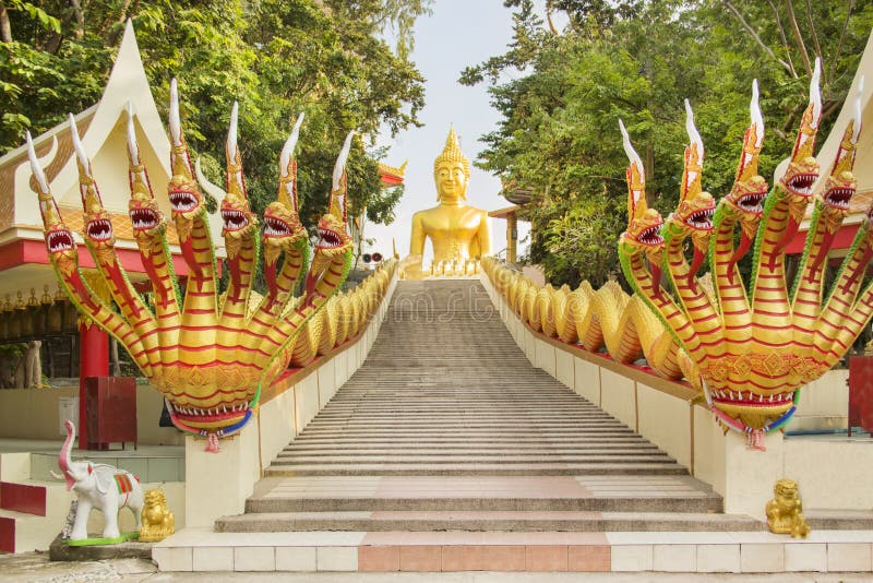 Linda visão de Big Buddha Hill em Pattaya, Tailândia fotos de stock Linda visão de Big Buddha Hill em Pattaya, Tailândia fotos de stock