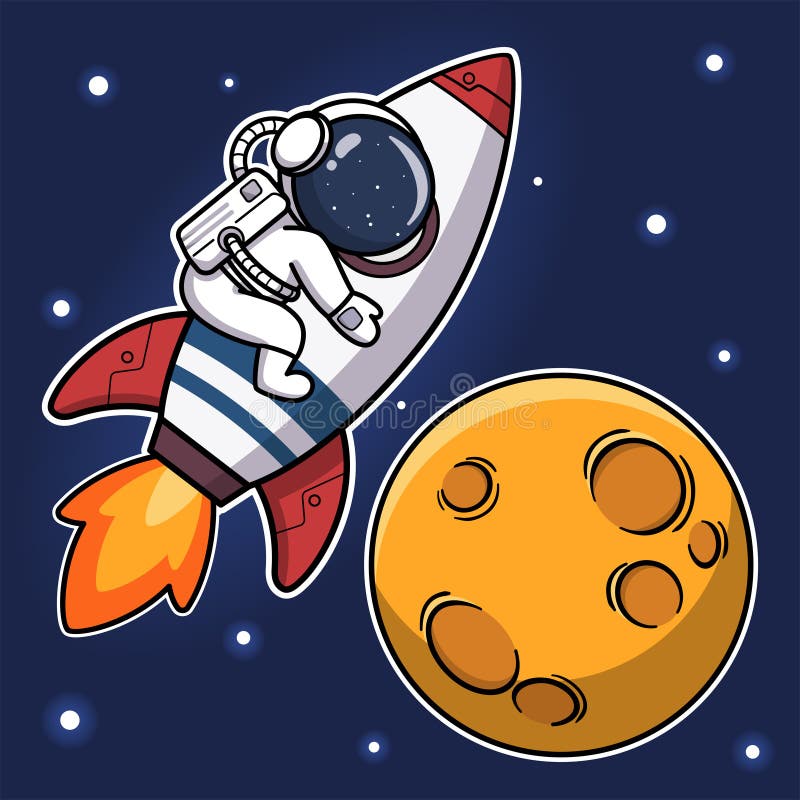 Lindo Astronauta Abrazando Cohete a La Luna Ilustración del Vector - Ilustración de universo, cohete: 219402768 Lindo Astronauta Abrazando Cohete a La Luna Ilustración del Vector - Ilustración de universo, cohete: 219402768