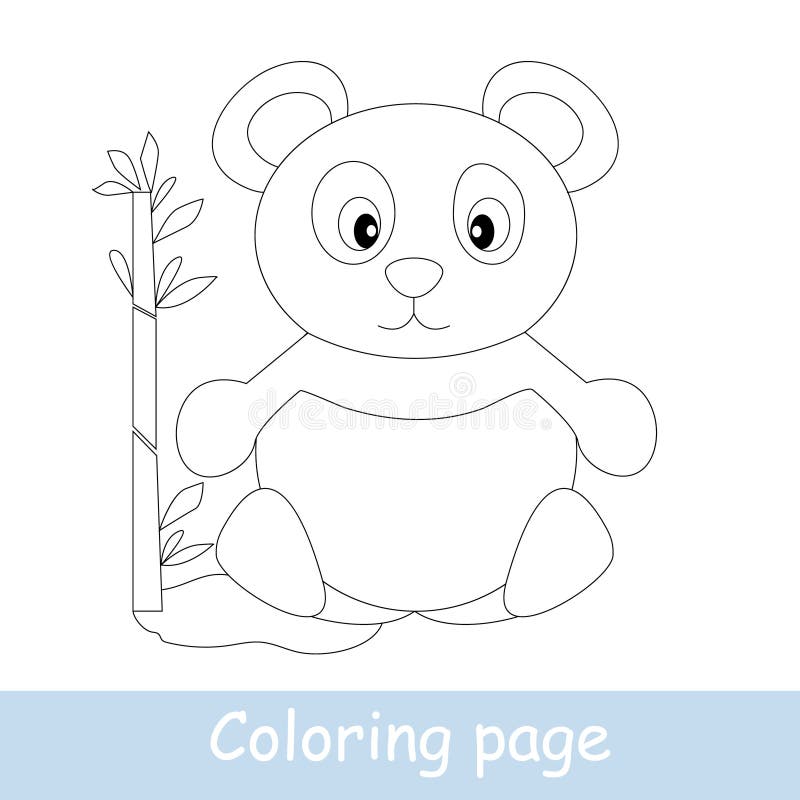 Lindo Oso De Dibujos Animados Para Colorear Página. Aprender a