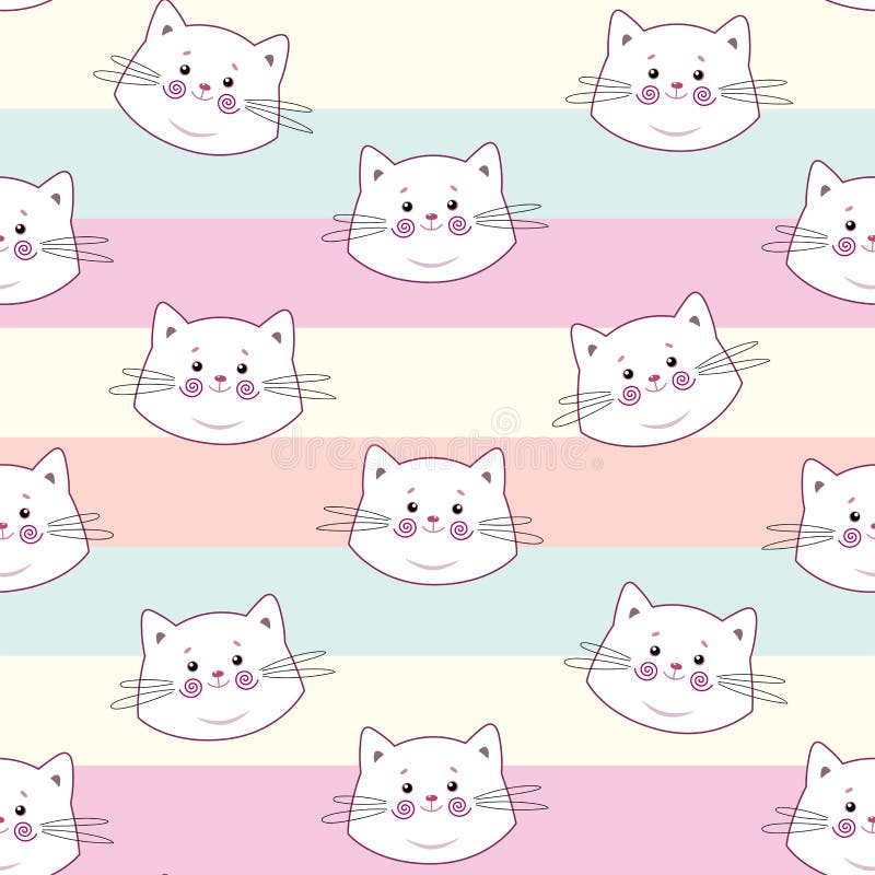 Lindo Patrón Sin Costuras Con Gatitos Bonitos. Ideal Para Tela De Bebé Textil Fondo De Pantalla. Ilustración del Vector - Ilustración de perritos, caras: 207678001 Lindo Patrón Sin Costuras Con Gatitos Bonitos. Ideal Para Tela De Bebé Textil Fondo De Pantalla. Ilustración del Vector - Ilustración de perritos, caras: 207678001