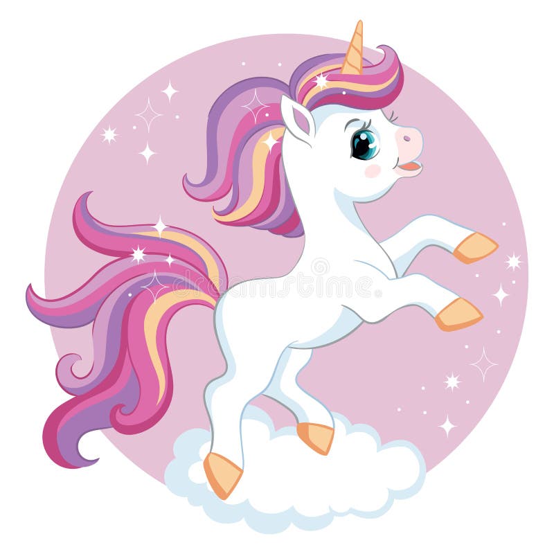 Lindo Unicornio De Dibujos Animados En La Nube Vector Ilustración Ilustración del Vector - Ilustración de magia, arte: 210787950 Lindo Unicornio De Dibujos Animados En La Nube Vector Ilustración Ilustración del Vector - Ilustración de magia, arte: 210787950