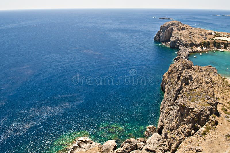 Lindos acropolis view