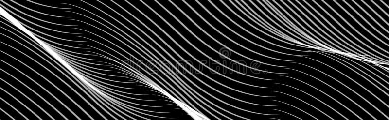 Model de undă alb-negru pentru fundal abstract stock illustration