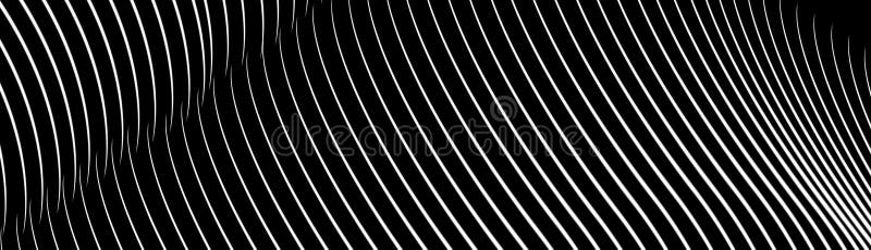 Model de undă alb-negru pentru fundal abstract stock illustration