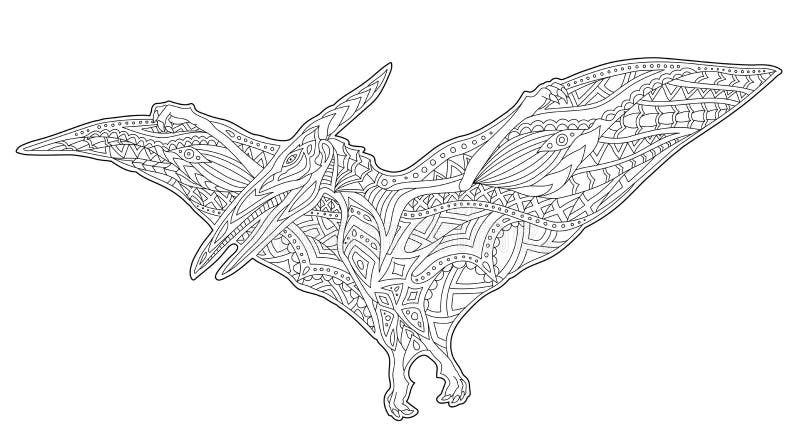 Download Predatory Pterodactyl Dinosaur Cartoon Illustration ...