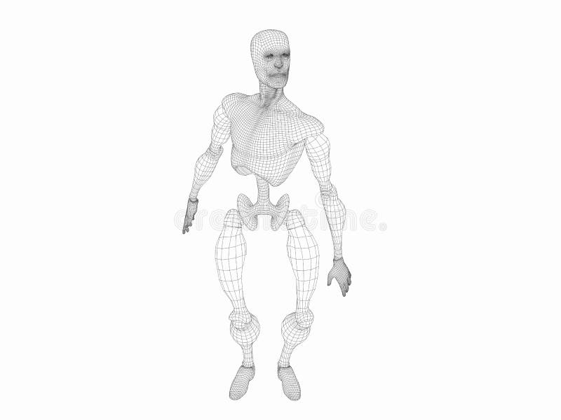 Line Art Illustration of a Manikin Stock Illustration Illustration of