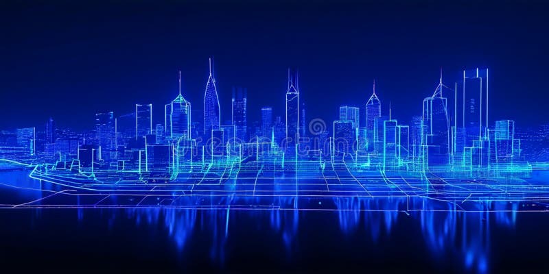 Line-based Glowing Forbidden City on Translucent Backgroun. A line-based visualization of the Forbidden City glows on a translucent background. This unique image is suitable for architecture design firms, cultural tourism promotions, and educational materials about historical architecture.