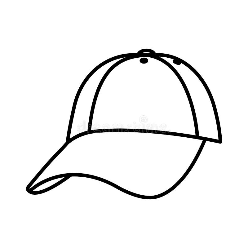 Line Cap Casual Textile Style Accessory Stock Vector Illustration of sportswear, male 141807047