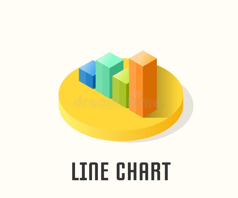 Simbol pictogramă diagramă linie. royalty free illustration