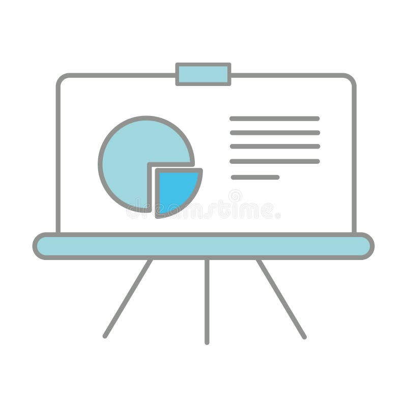 Line color business presentation with statistics graphic diagram stock illustration Line color business presentation with statistics graphic diagram stock illustration