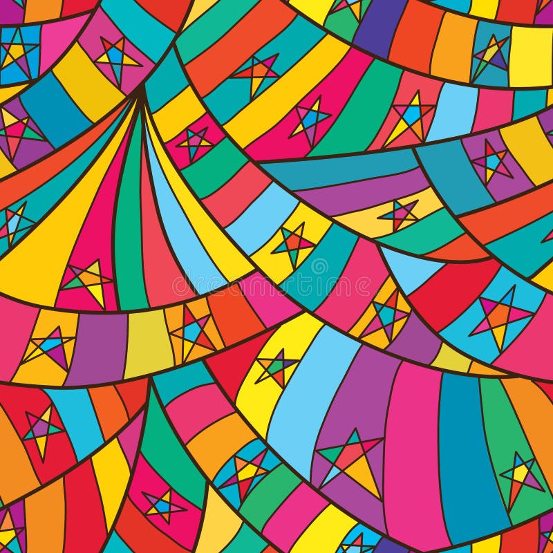 Line curl star full page seamless pattern royalty free illustration Line curl star full page seamless pattern royalty free illustration