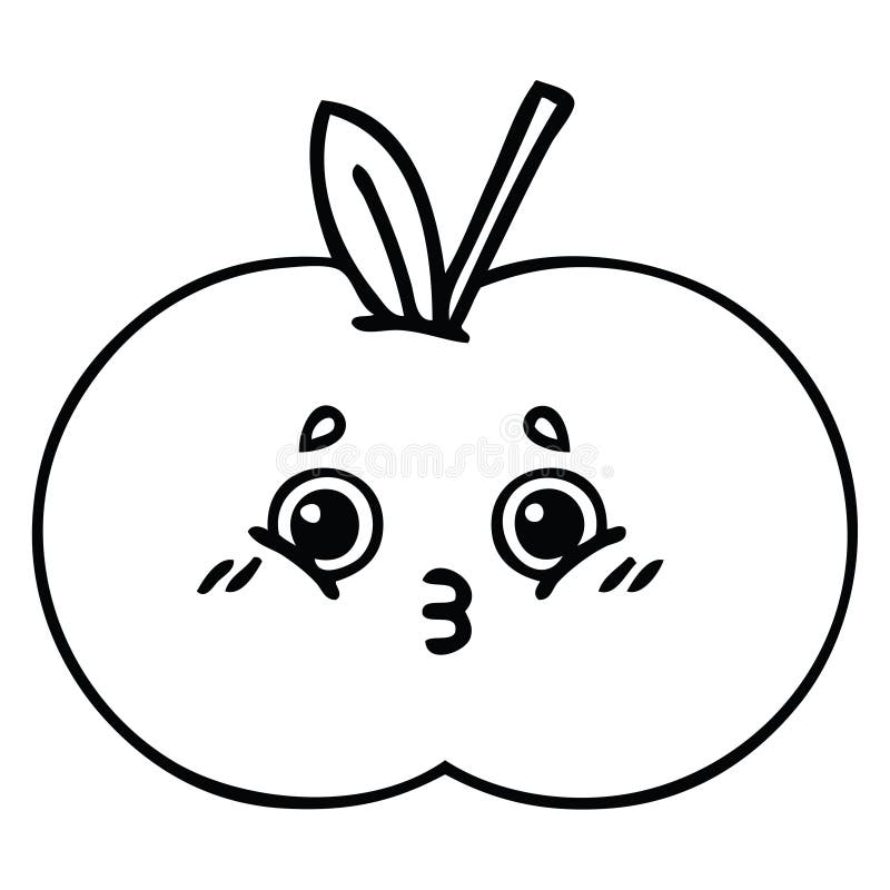 Clipart Apple With Face Clipart