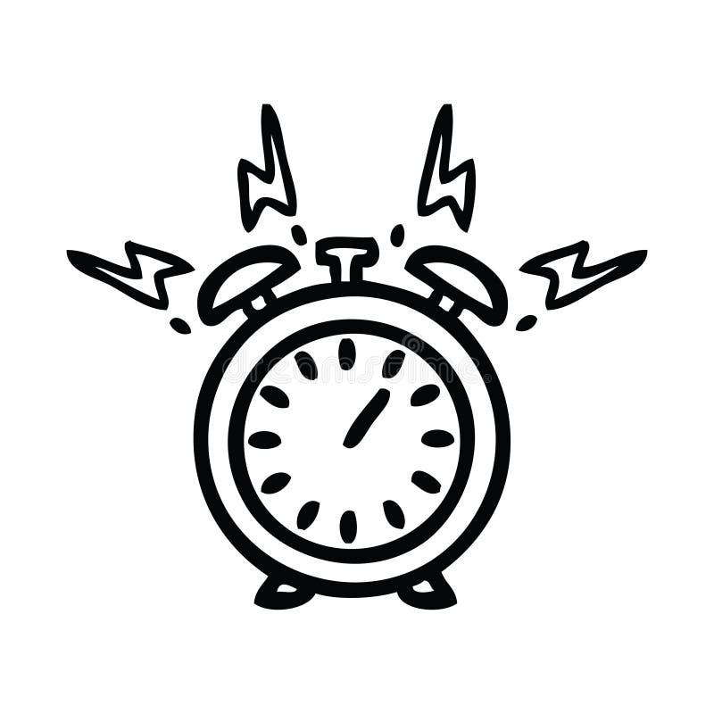 Line Drawing Cartoon of a Ringing Alarm Clock Stock Vector - Illustration of freehand, ringing: 150399208 Line Drawing Cartoon of a Ringing Alarm Clock Stock Vector - Illustration of freehand, ringing: 150399208