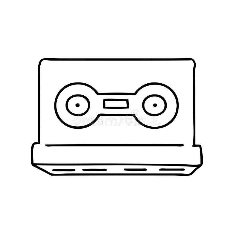 Cassette Line Drawing Stock Illustrations – 498 Cassette Line Drawing