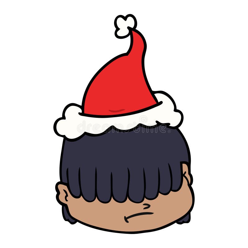 Hair Eyes Emo Teen Teenager People Cute Cartoon Line Drawing Drawing  Illustration Retro Doodle Freehand Free Hand Drawn Quirky Art Funny  Character Santa Hat Christmas Xmas Wearing Festive Stock Illustrations – 4
