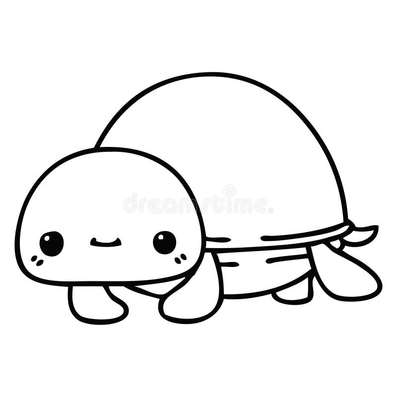 how to draw a cute turtle