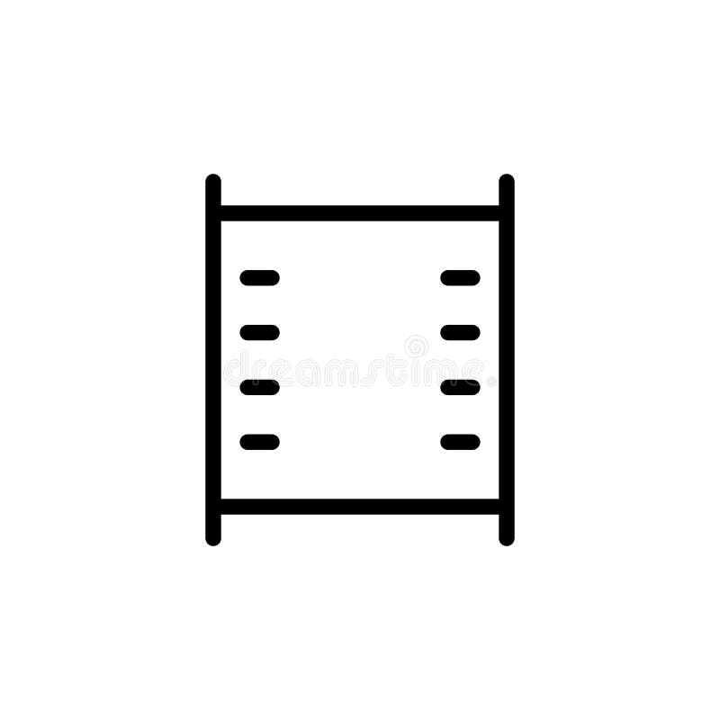 line filmstrip video icon on white background vector illustration line filmstrip video icon on white background vector illustration