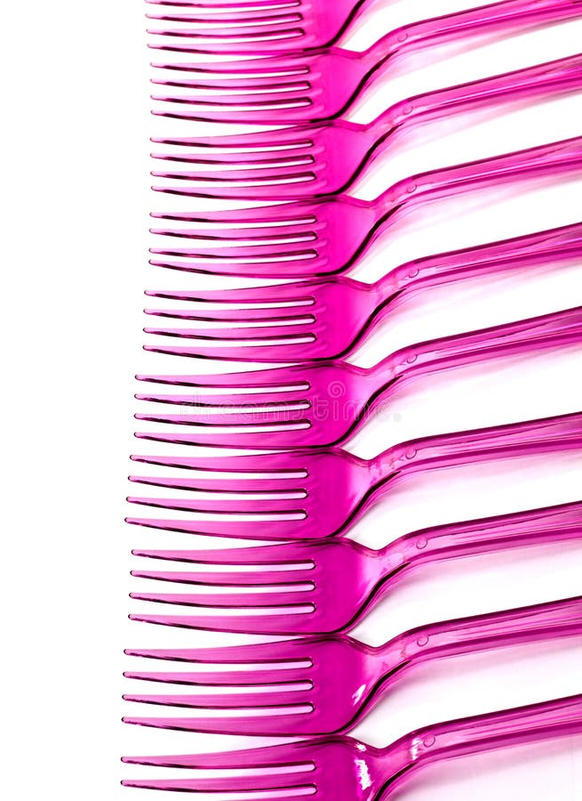 Pink forks stock photo. Image of kitchenware, line, cooking 31296768