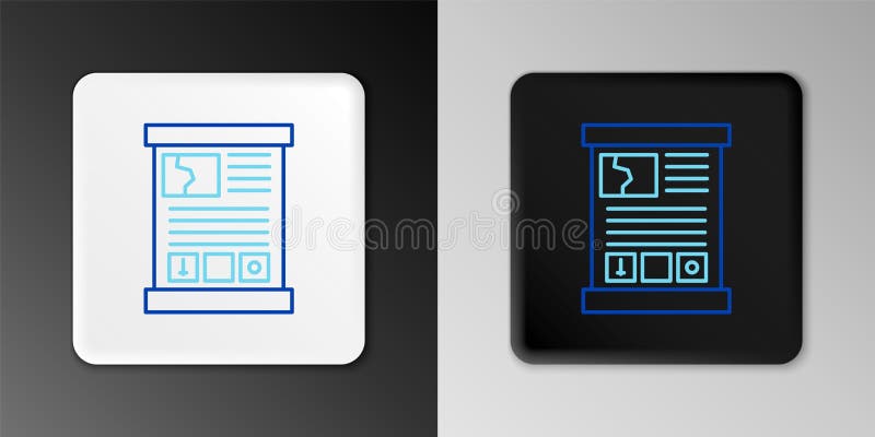 Line Game guide icon isolated on grey background. User manual, instruction, guidebook, handbook. Colorful outline vector illustration