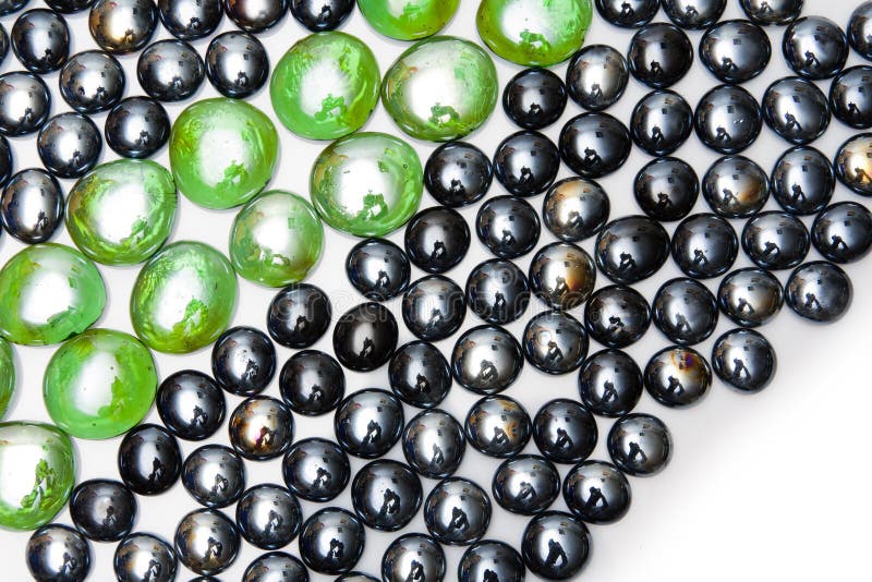 Line of Green Stones among Black Stones Stock Photo Image of stone