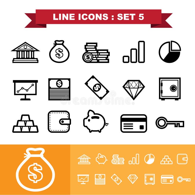 Line icons set 5