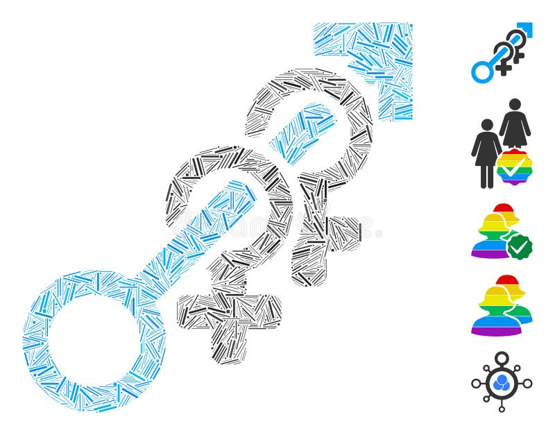 Line Mosaic Harem stock illustration