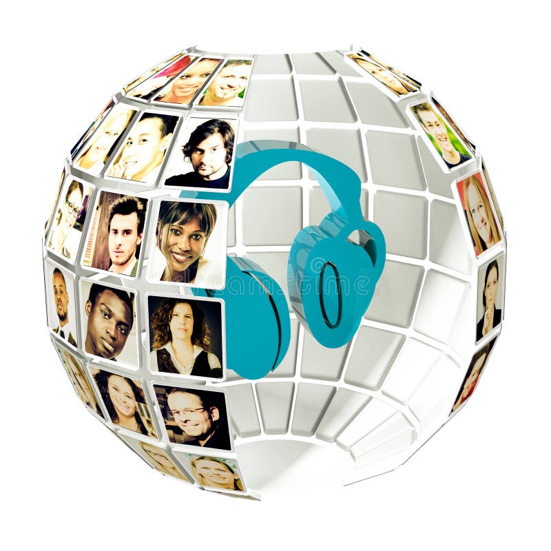 On-line-Musik-Strömen lizenzfreies stockfoto On-line-Musik-Strömen lizenzfreies stockfoto