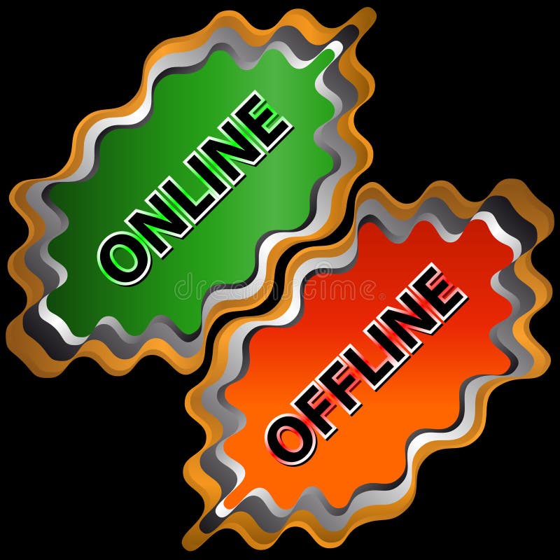 On-line and offline icon