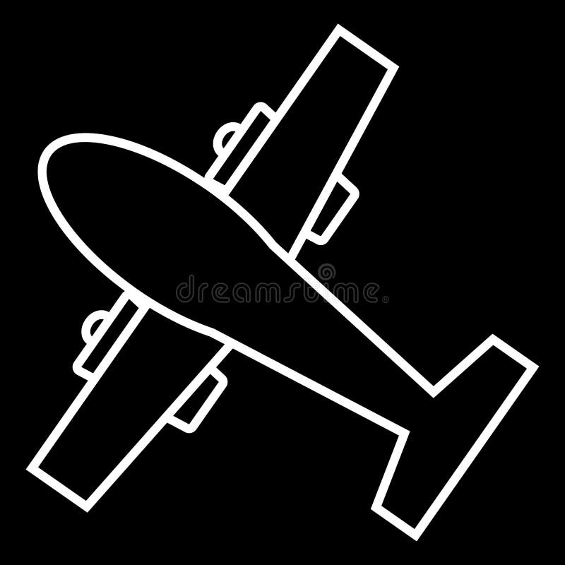 Illustration of an Airplane on a Black Backgrounda Cool Background Stock  Photo  Image of plane transport 174558728