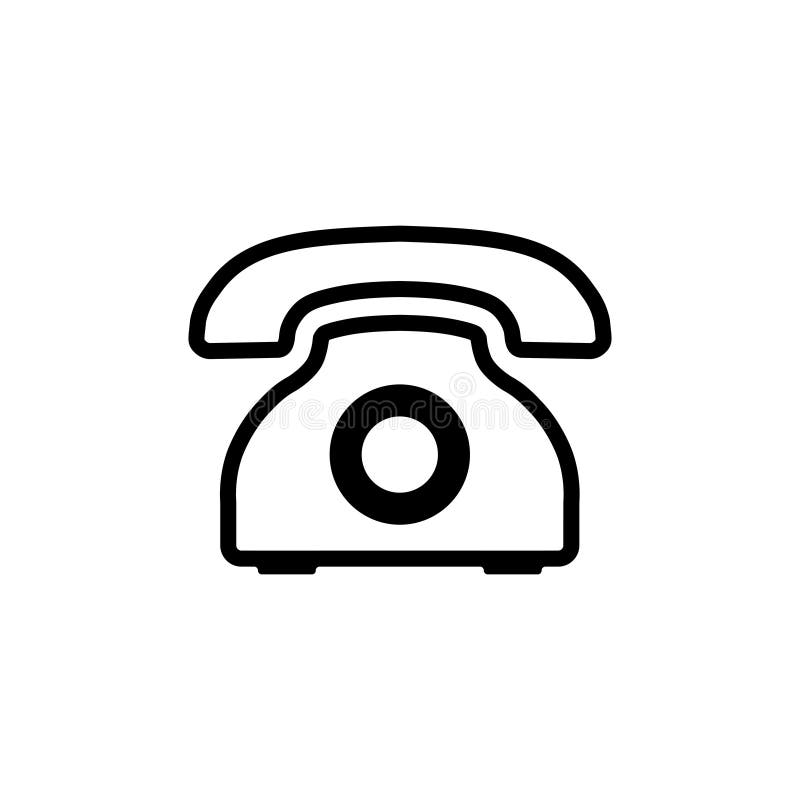 Old Telephone Icon, Line Iconpack