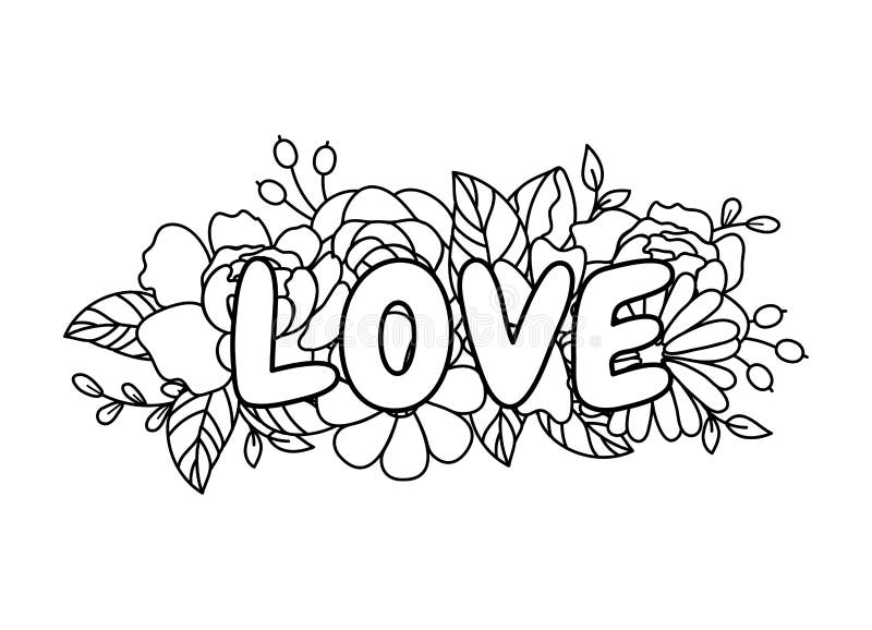 love word art love floral arrangement paper cut handmade png