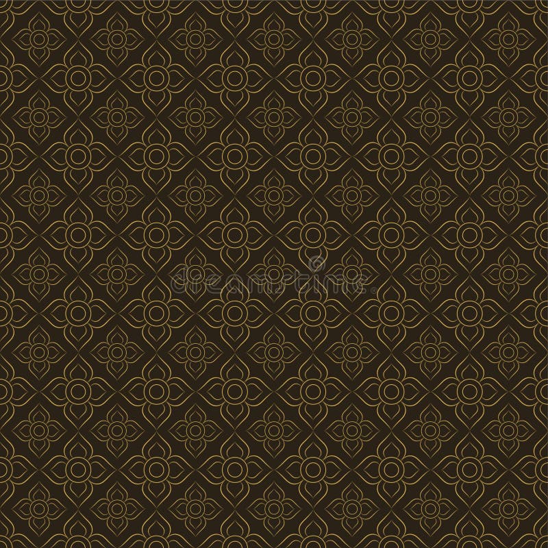 Line Thai.Thai Style Pattern Seamless Background ,Vector Illustration ...